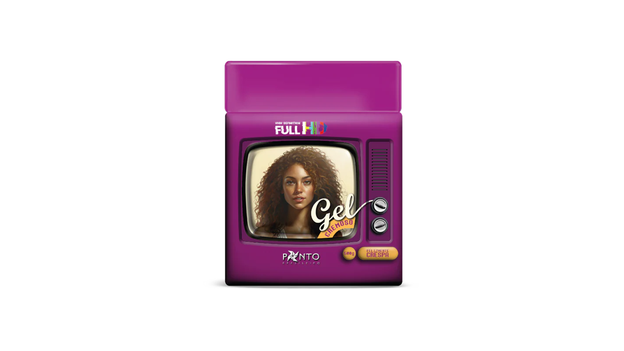 Ponto Full HD Afro Hold Gel Cremoso - 500 g